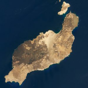 Остров Лансароте из космоса