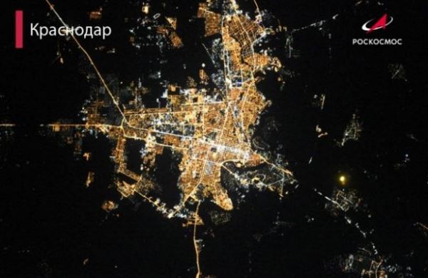 <br />
Роскосмос опубликовал фотографии с ночными видами городов Кубани<br />
