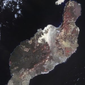 Остров Лансароте из космоса